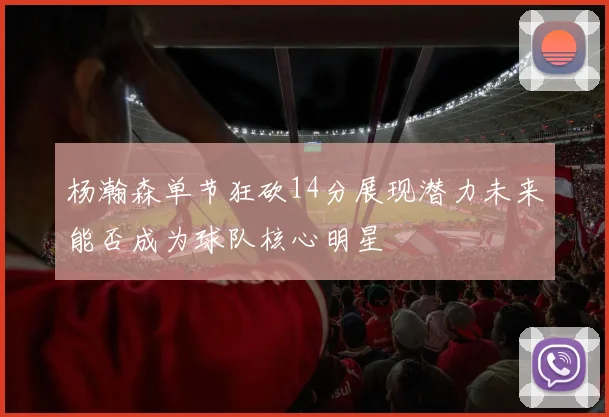 杨瀚森单节狂砍14分展现潜力未来能否成为球队核心明星